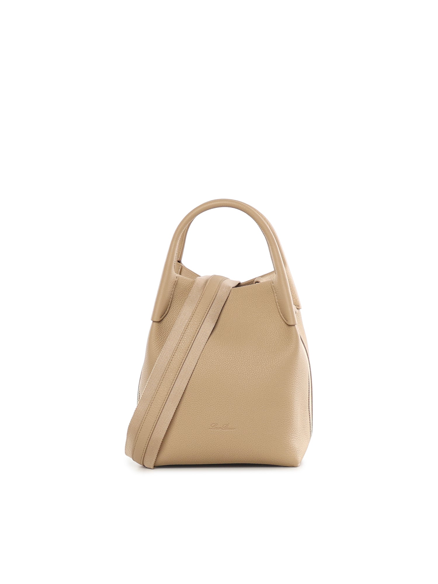 Loro Piana Bags Light Mastic/antq Slvr Dyed Calf Skin