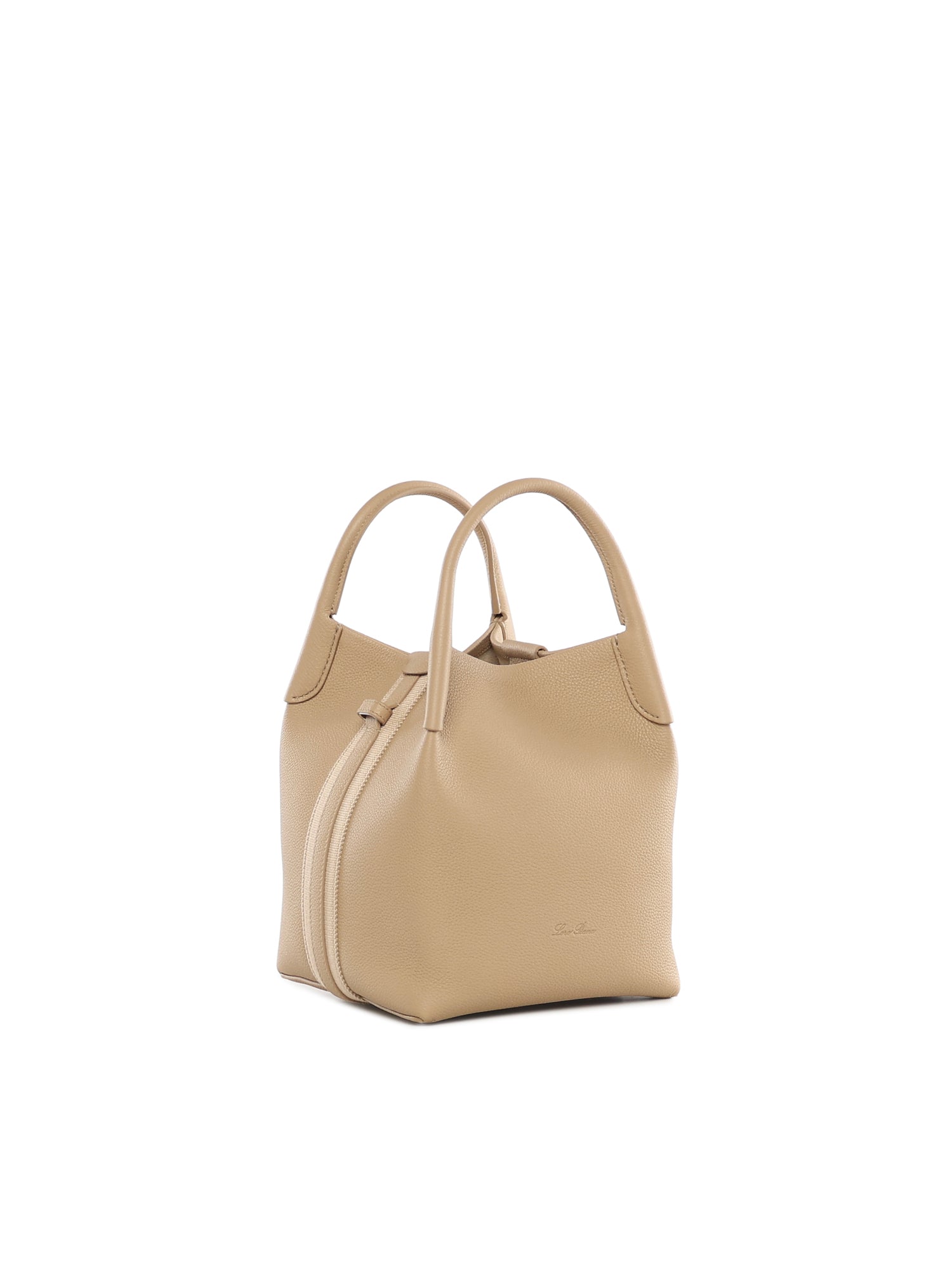 Loro Piana Bags Light Mastic/antq Slvr Dyed Calf Skin