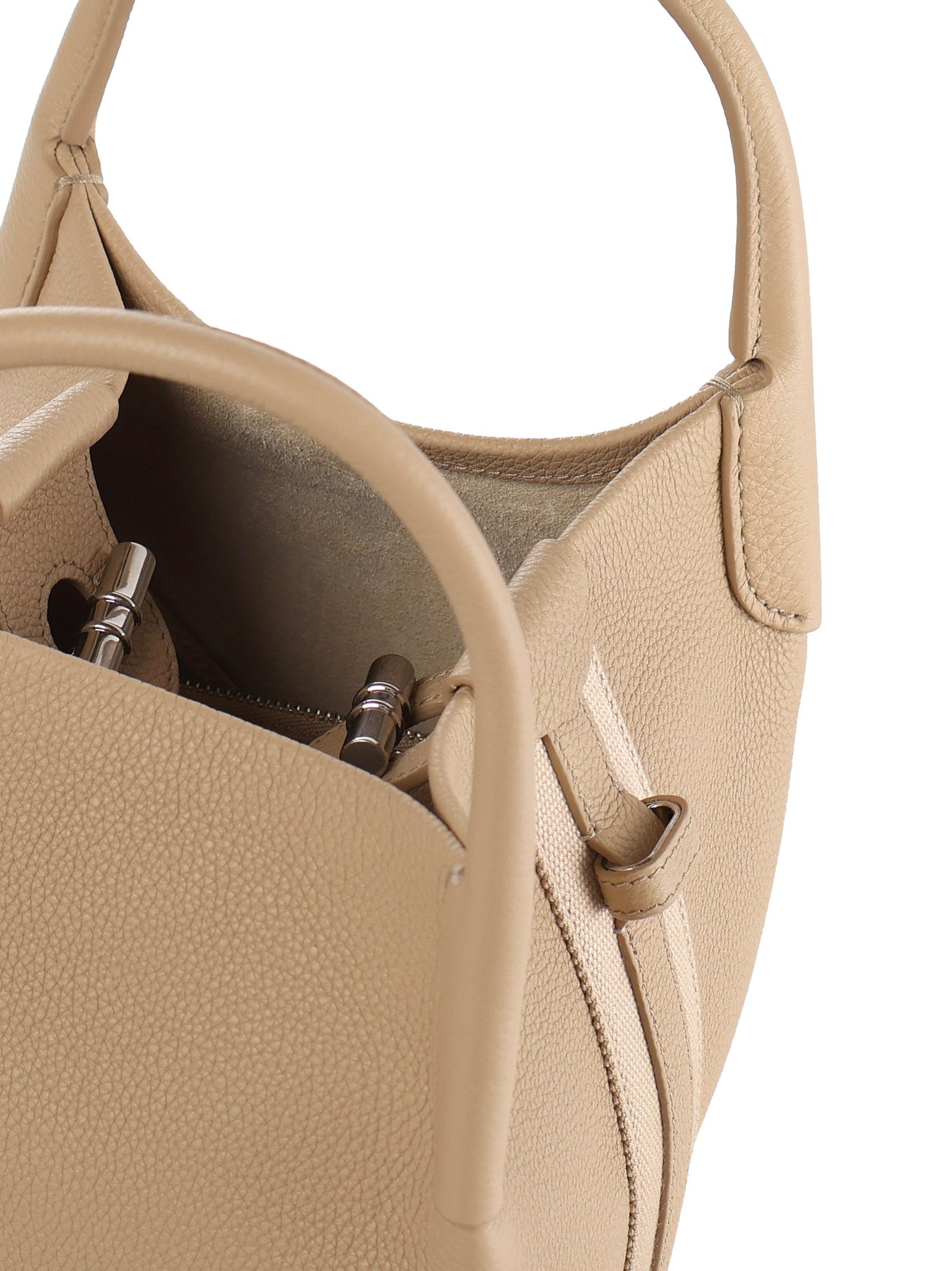 Loro Piana Bags Light Mastic/antq Slvr Dyed Calf Skin