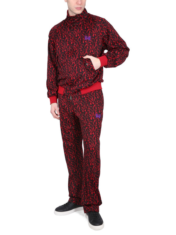 Pants With Logo Red Polyester Track