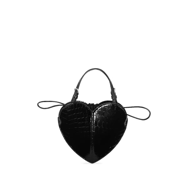 Tote Bag Patent Croc Black