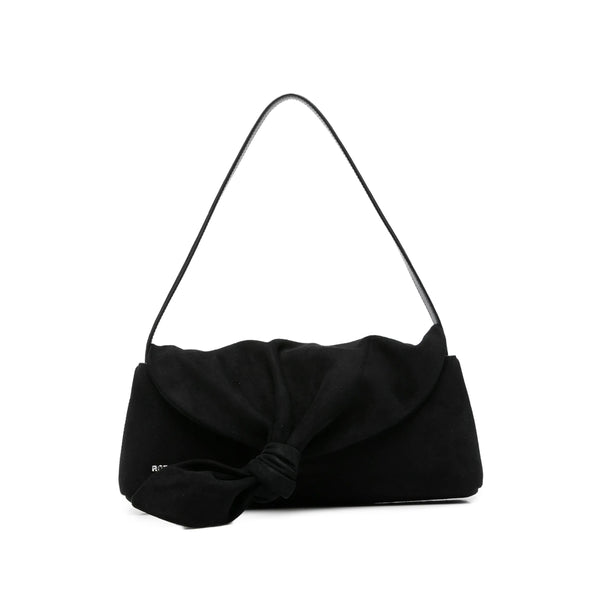 Shoulder Bag Rotate Black Suede