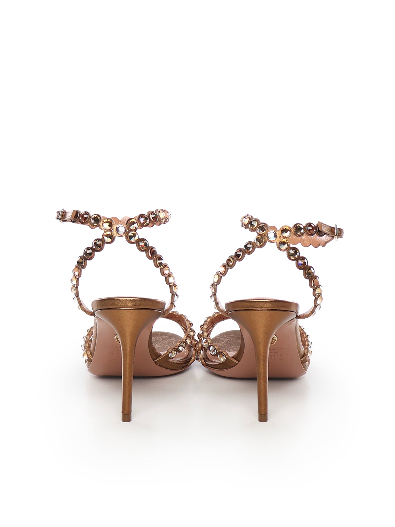 Aquazzura Sandals Brass Goat Leather