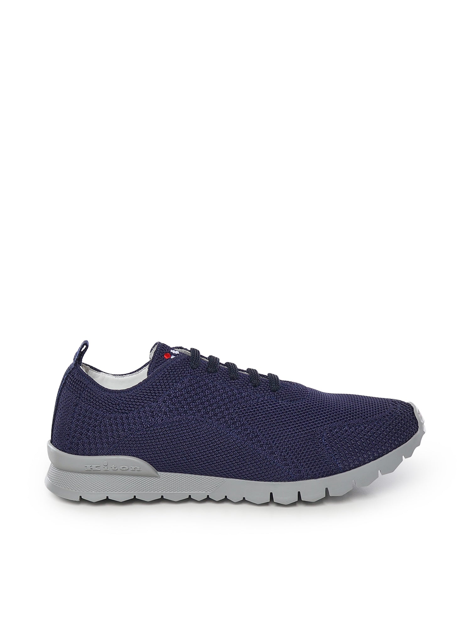 Kiton Sneakers Blue Cotton