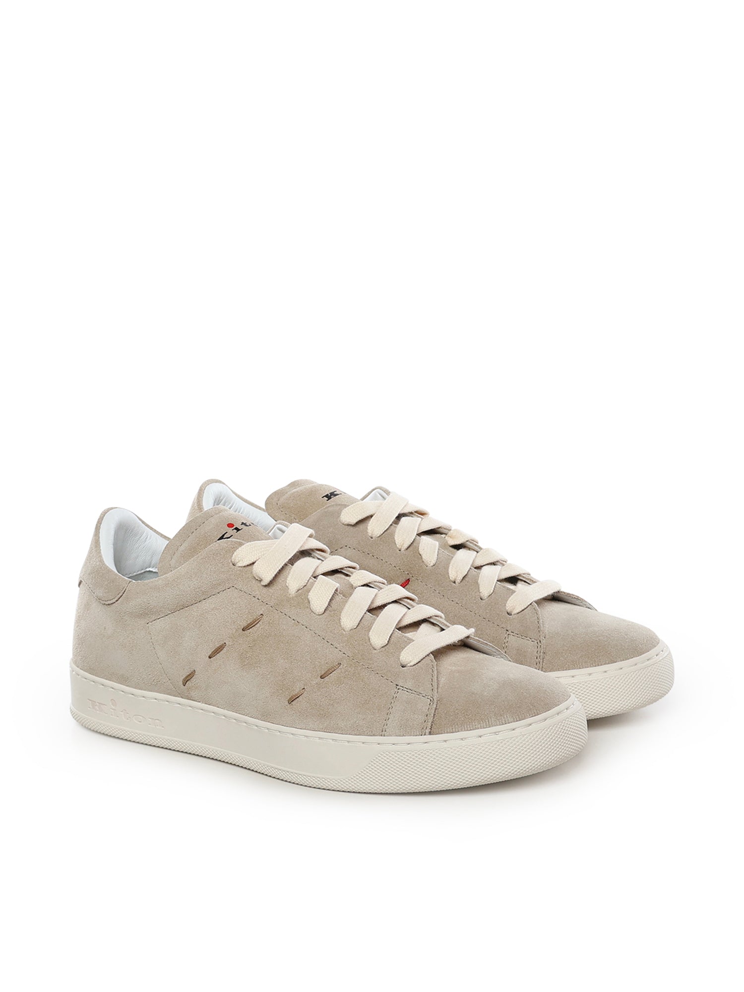 Kiton Sneakers Sand Calfskin