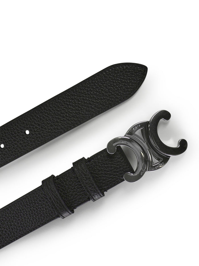 Céline Belts Brown Calfskin