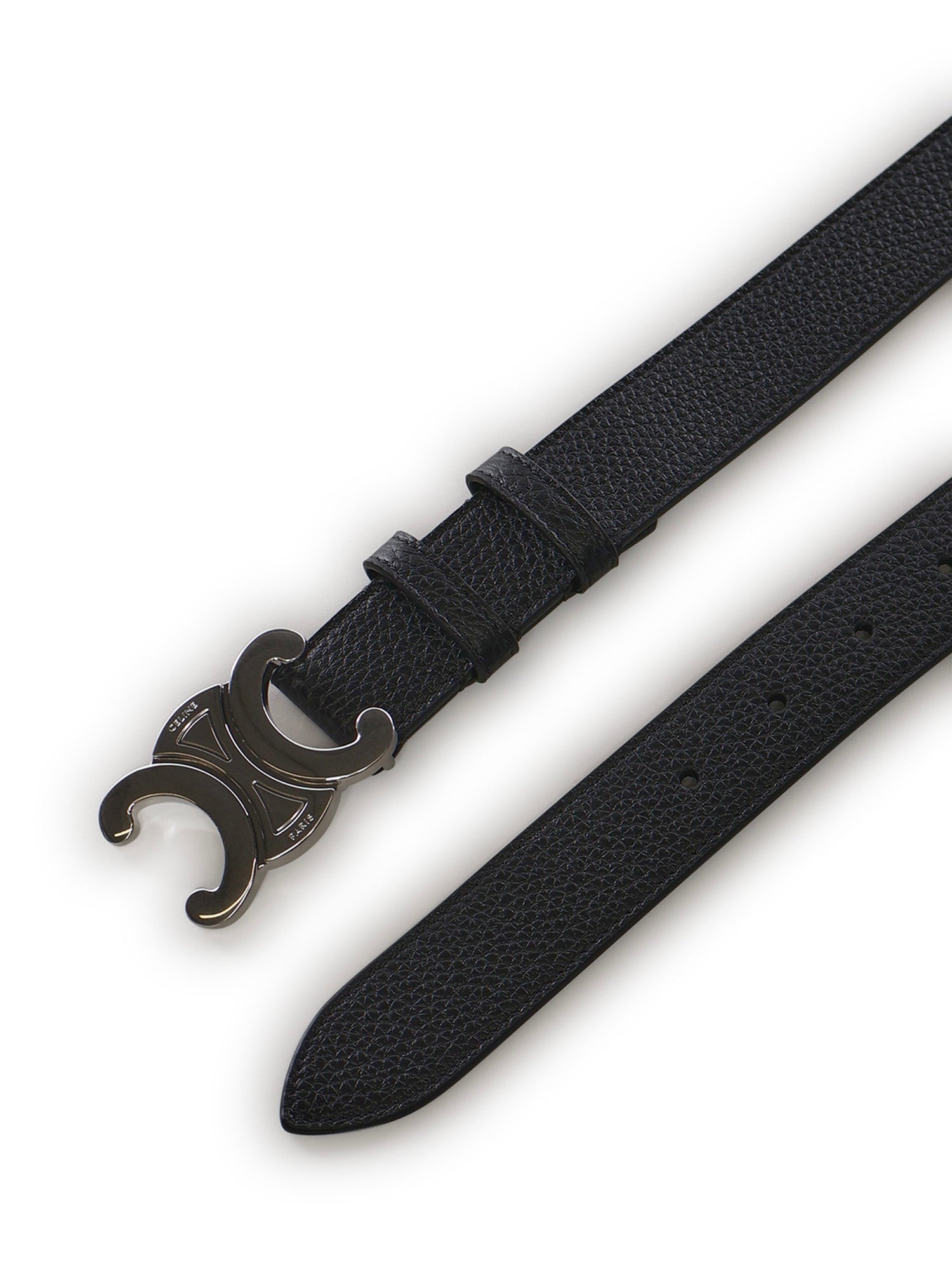 Céline Belts Black Calfskin