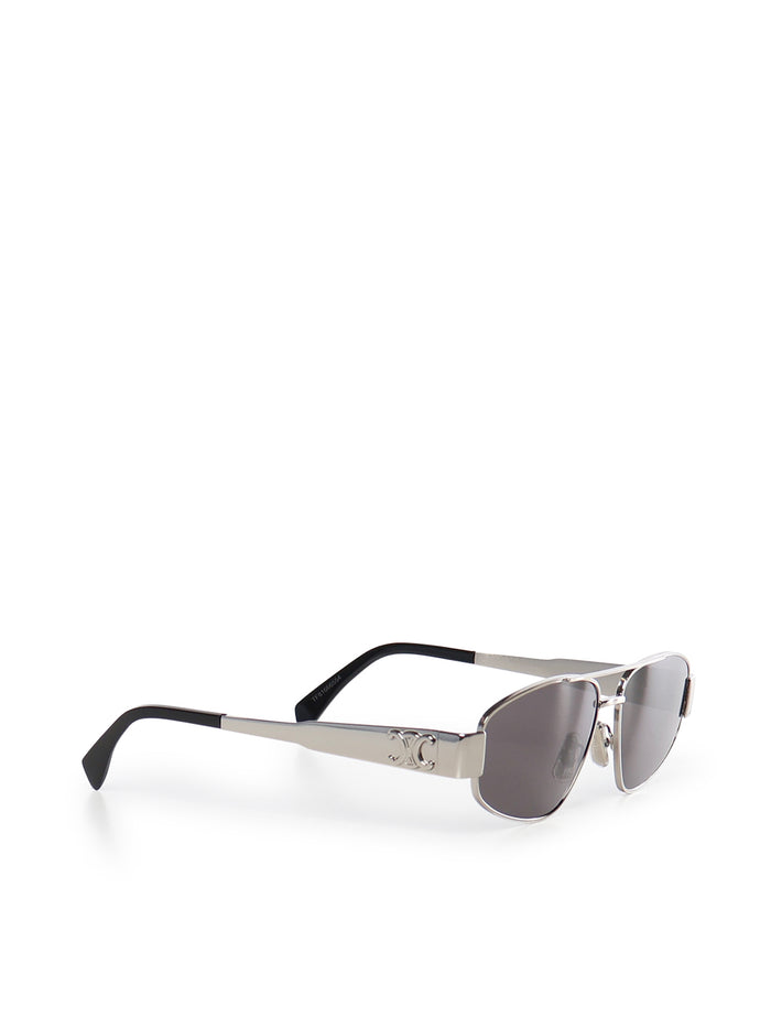 Céline Sunglasses Silver / Smoke Metal