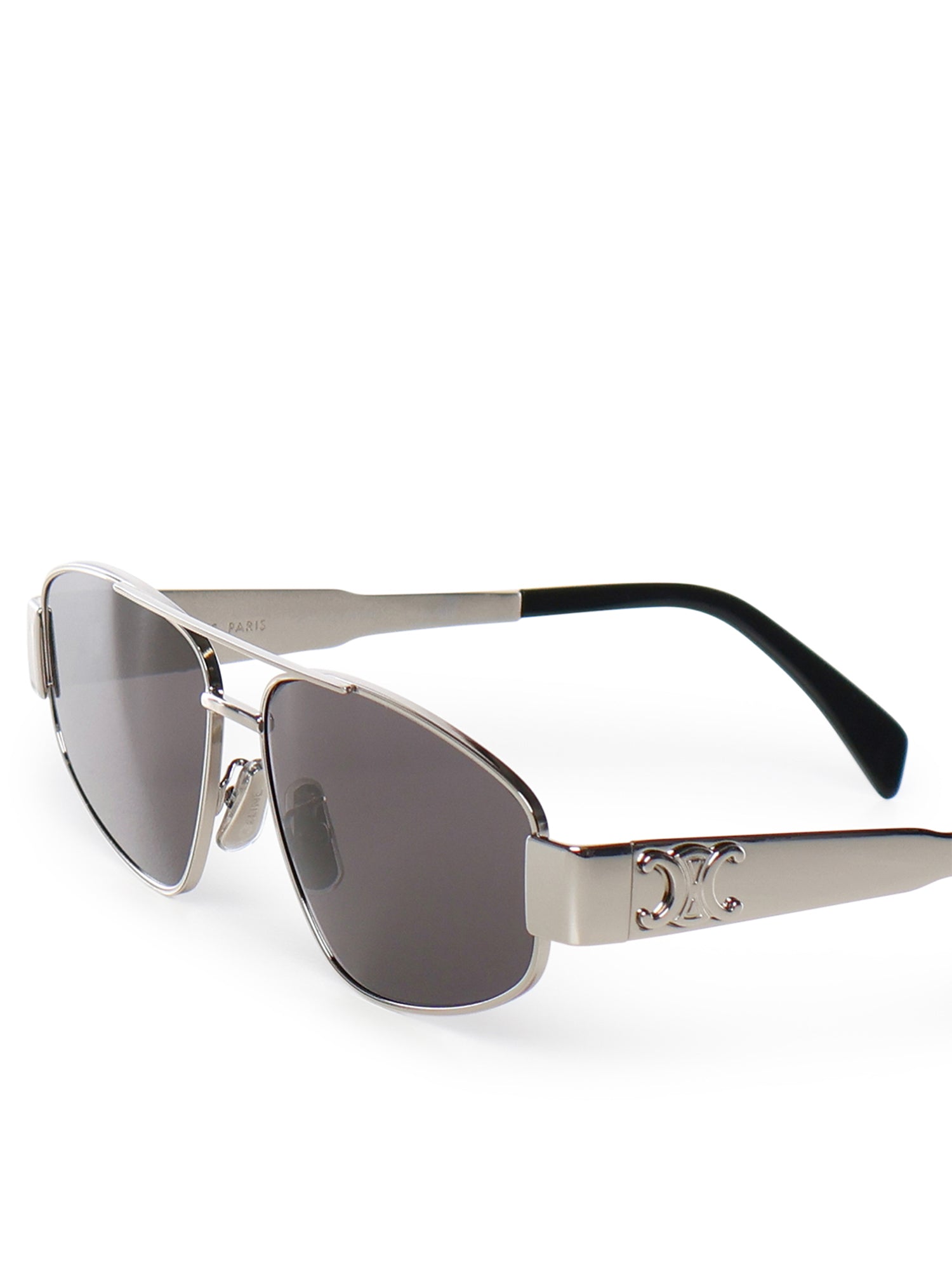 Céline Sunglasses Silver / Smoke Metal