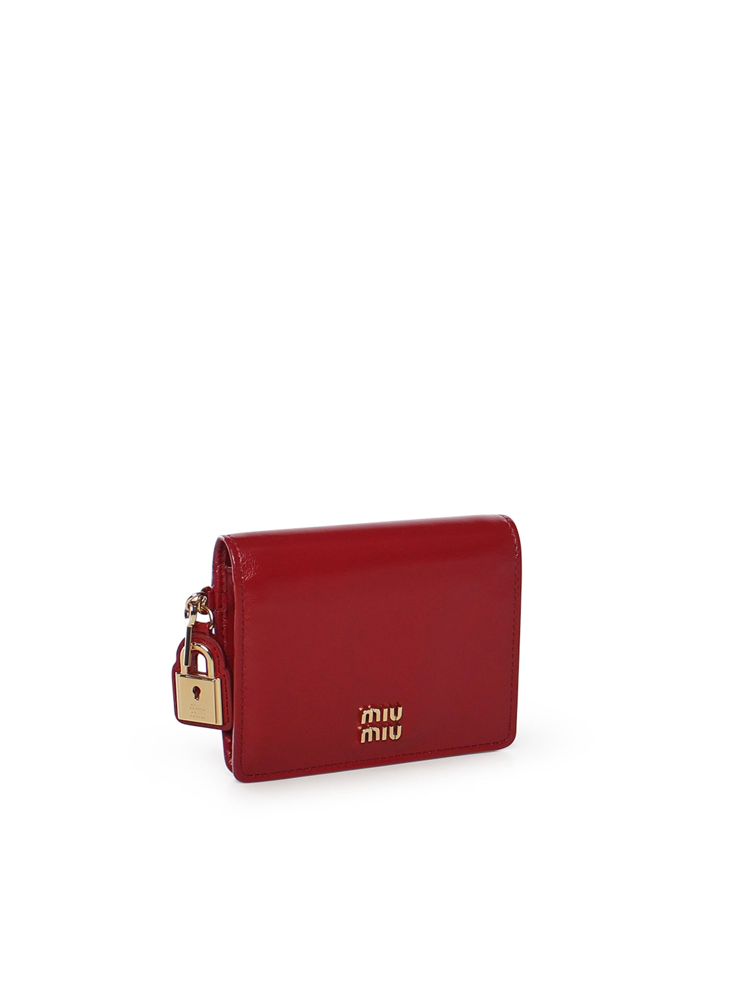 Miu Wallets Ruby Calfskin