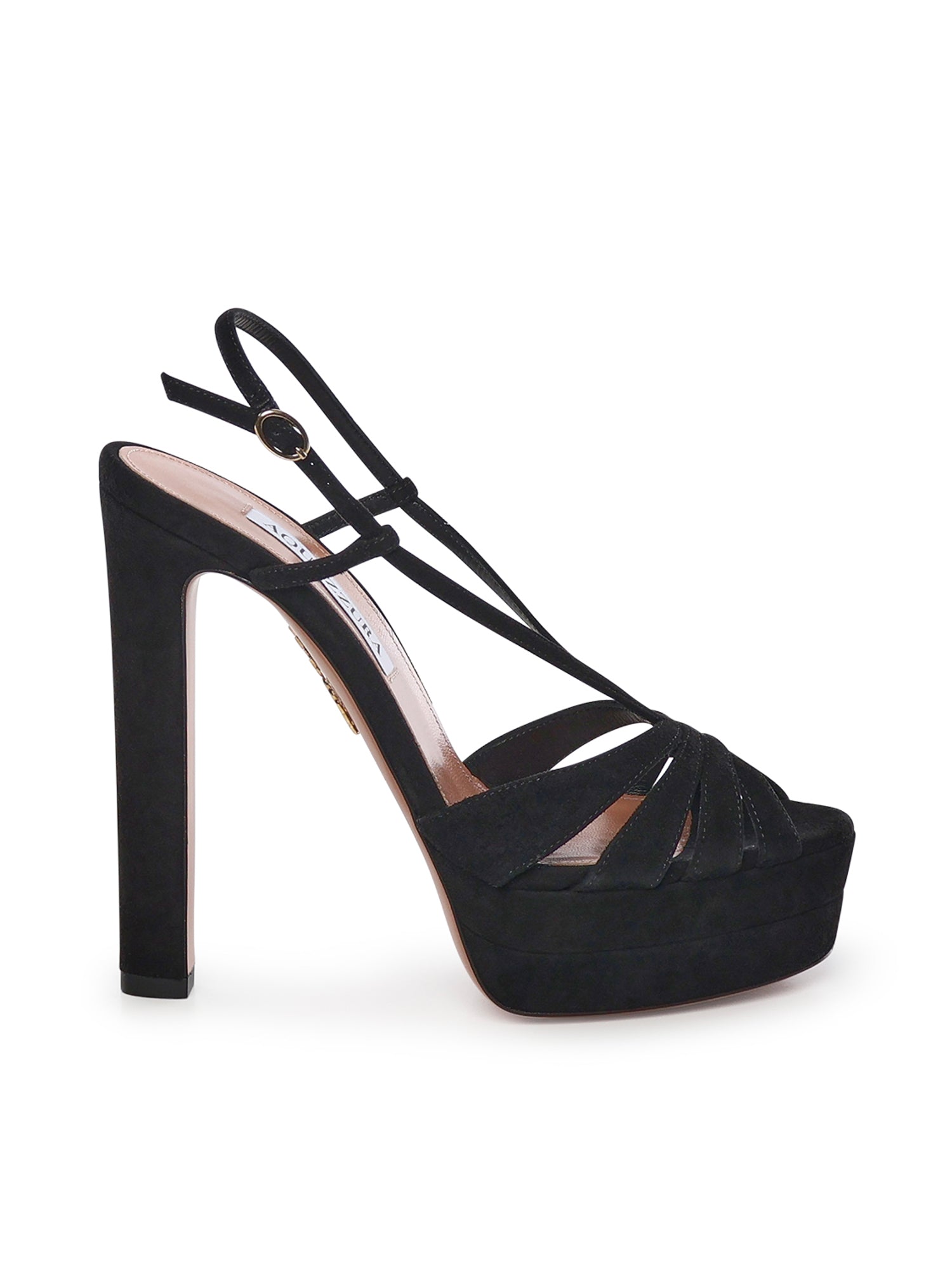 Aquazzura Sandals Black Kid Suede Leather