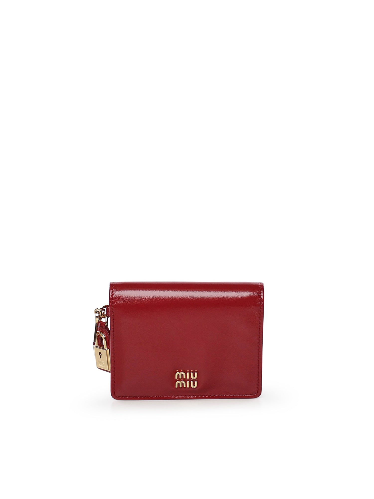 Miu Wallets Ruby Calfskin