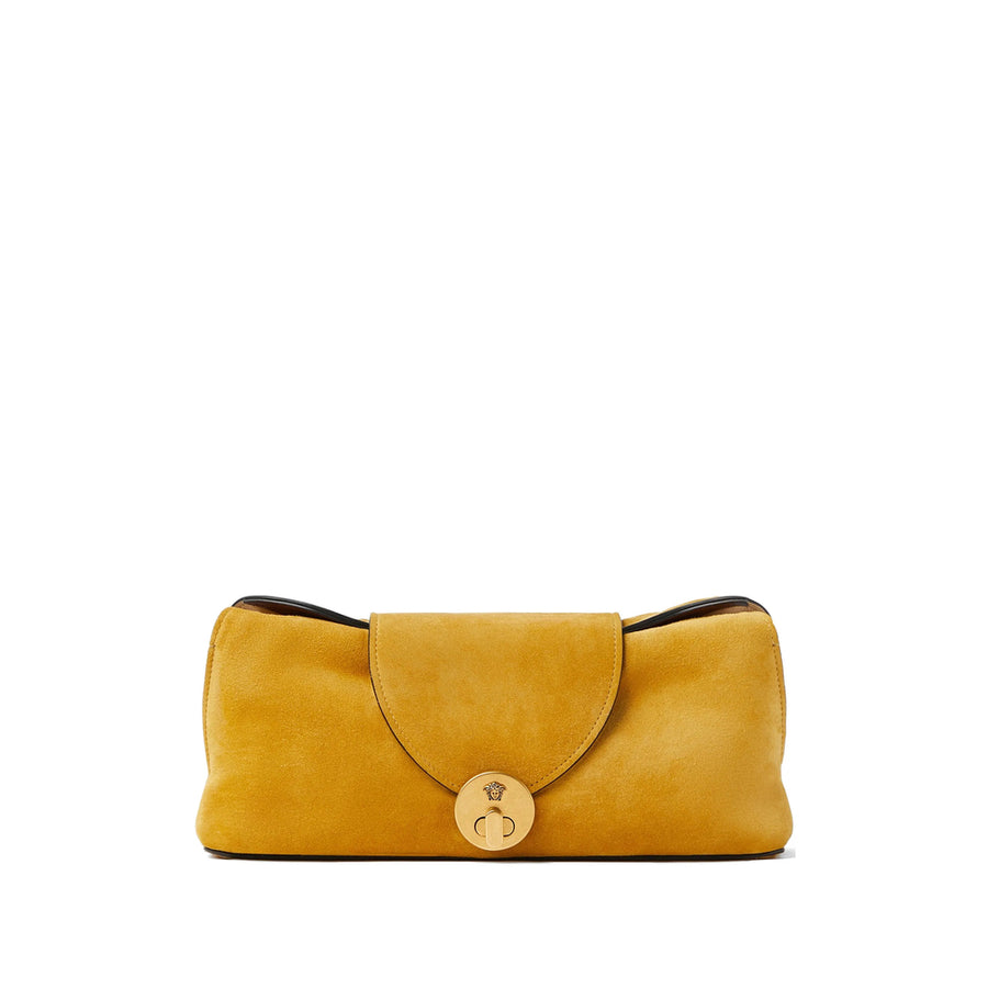 Clutch Vivian Yellow Suede Bags
