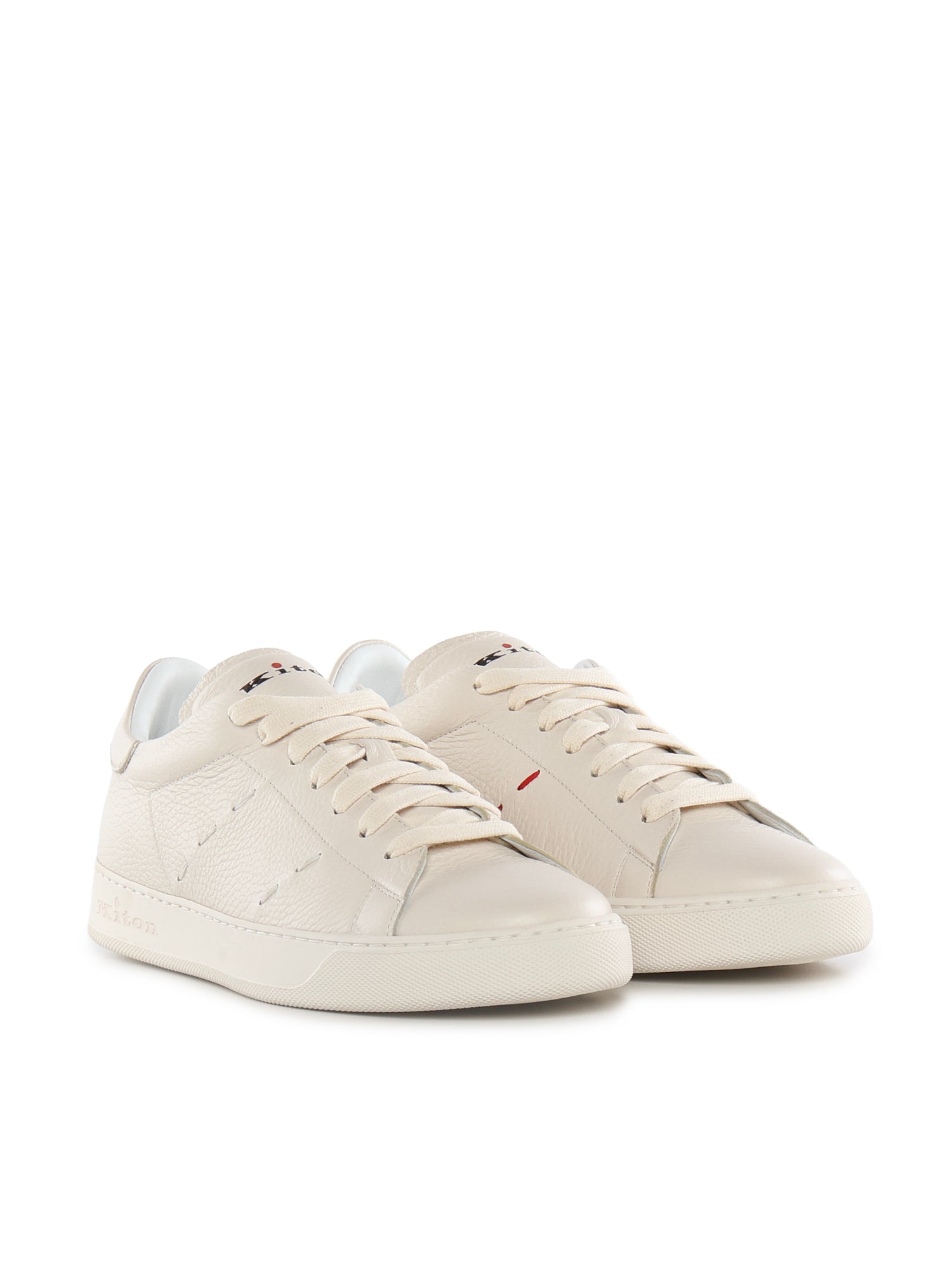 Kiton Sneakers White Calfskin