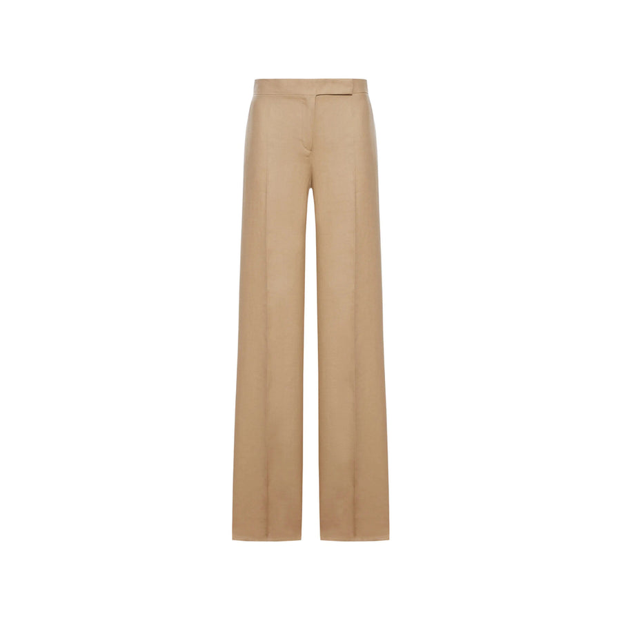 Wide Leg Linen Trousers Neutrals