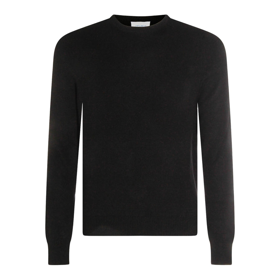 Round Neck Sweater Cashmere Black