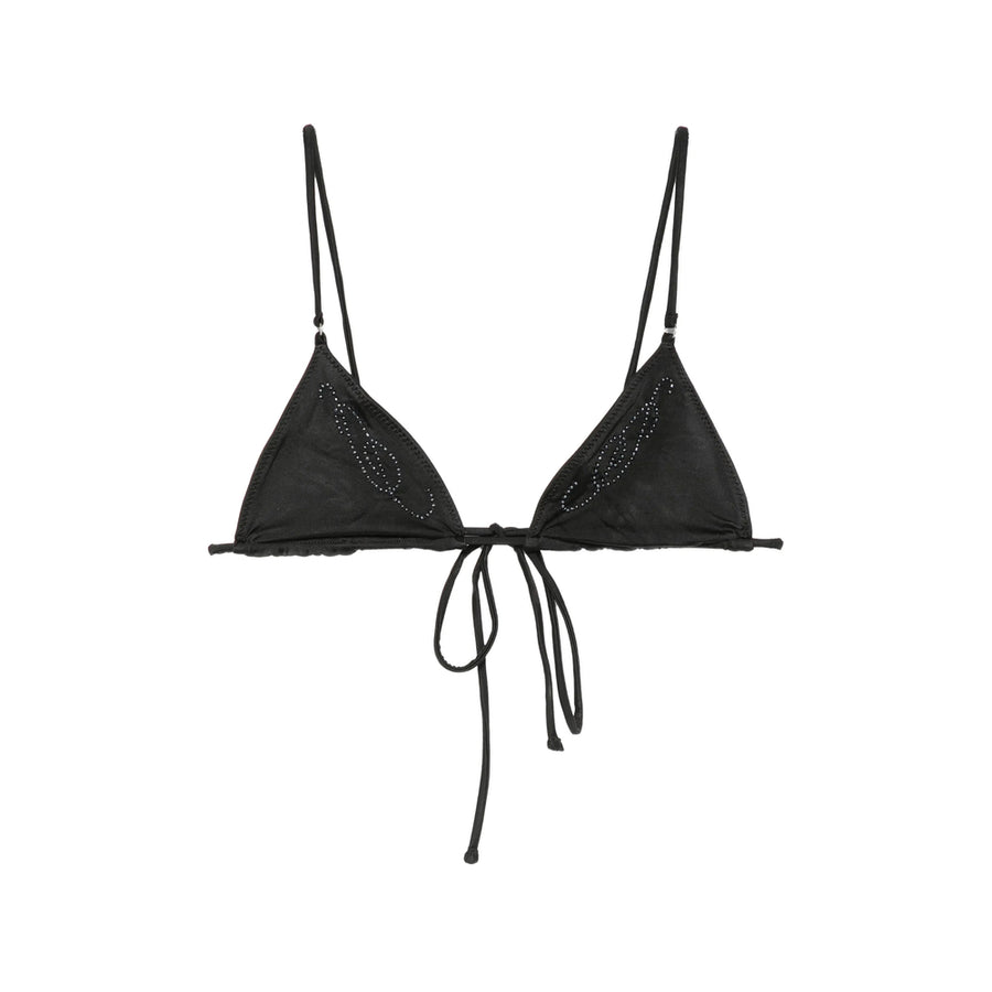 Triangle Bikini Top Black Bead Outer: Nylon Bikinis
