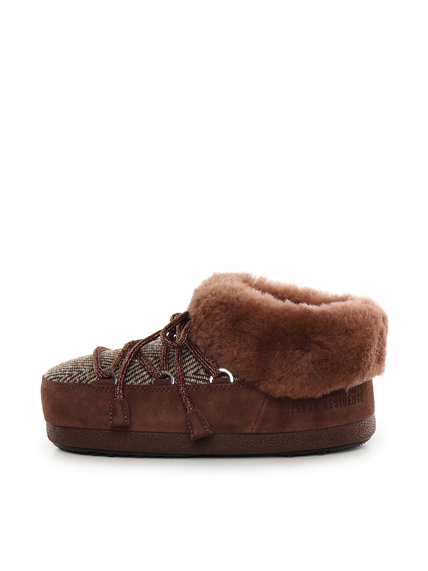 Moon Boot Sandals Cocoa Leather Cotton Polyester