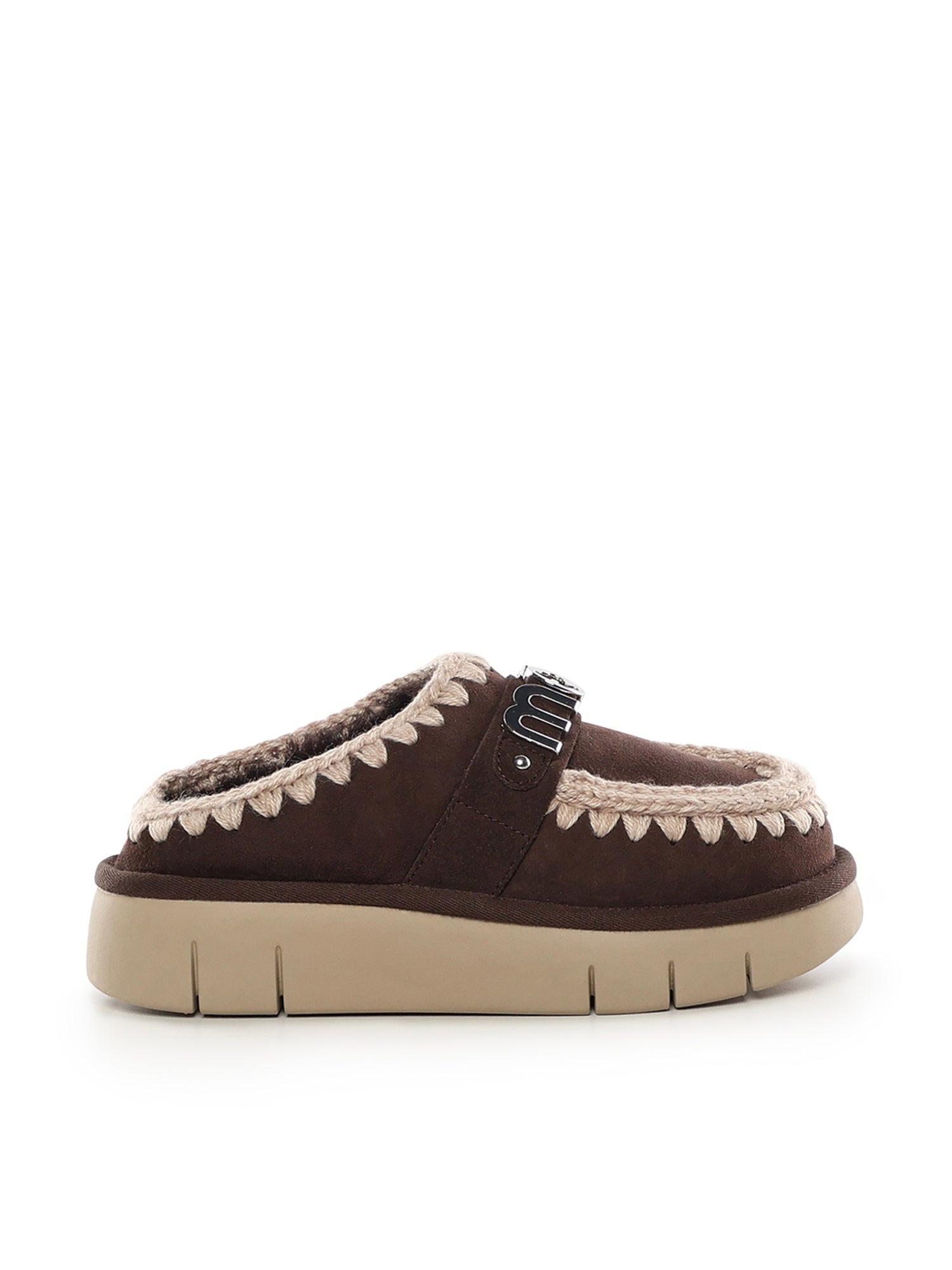 Mou Sandals Mocha Sheepskin