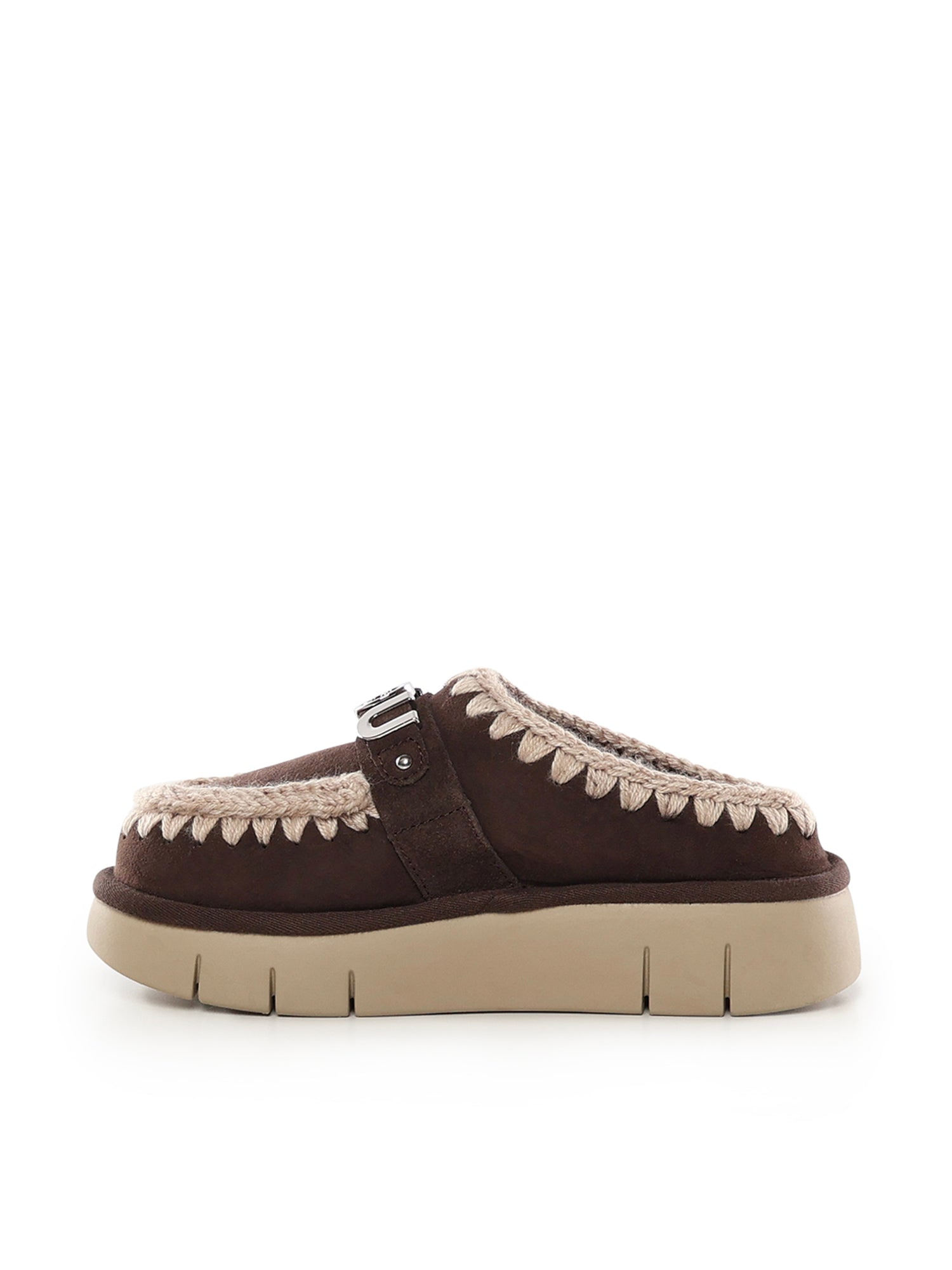 Mou Sandals Mocha Sheepskin