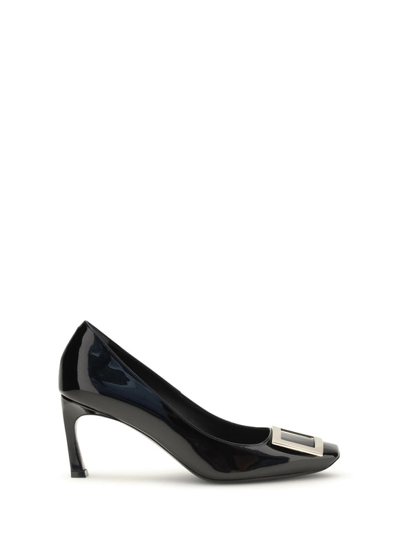 Pumps Trompette Black Patent Leather Calf (bos Taurus)