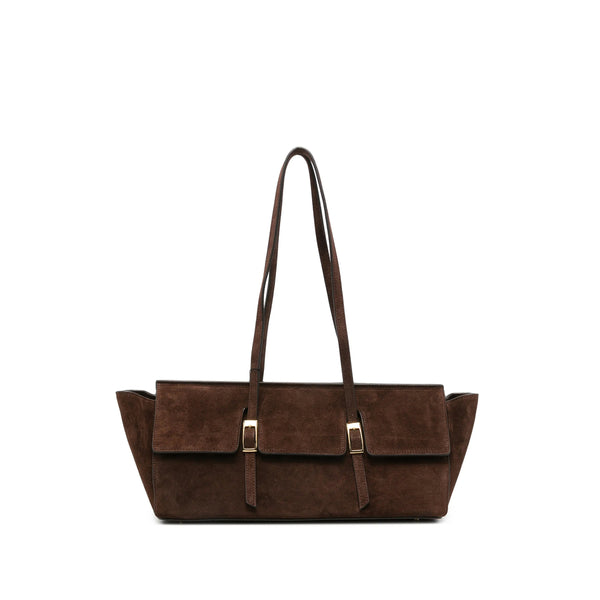 Tote Bag Le Bateau Large Suede Brown