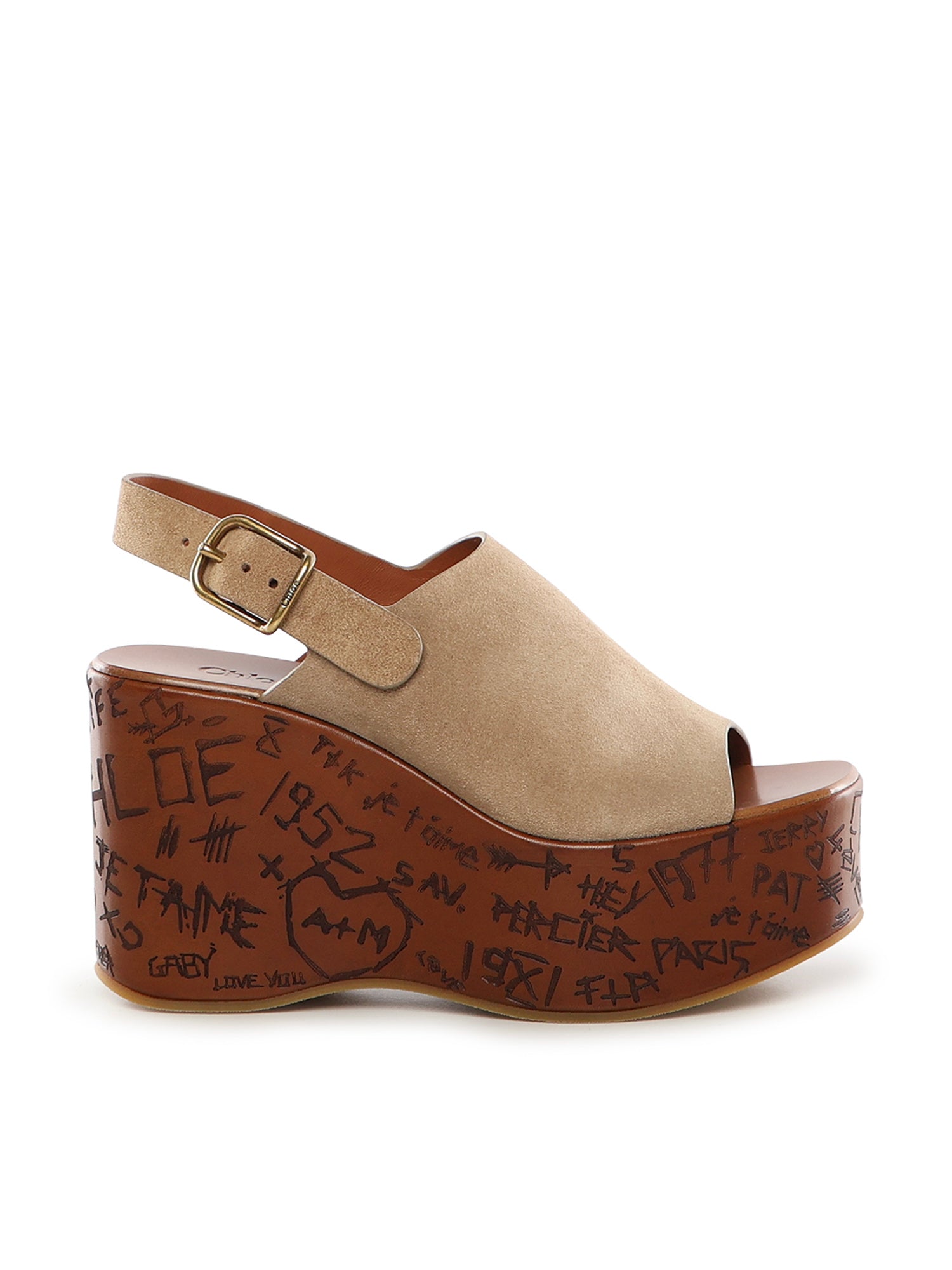 Chloè Sandals Desert Sand Calfskin