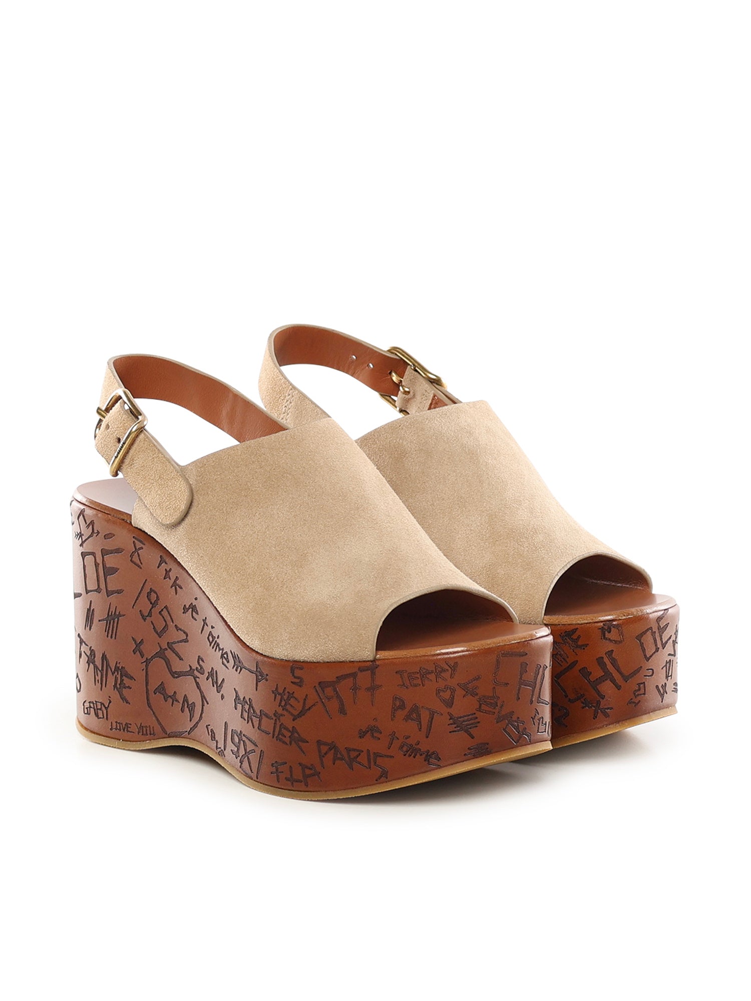 Chloè Sandals Desert Sand Calfskin