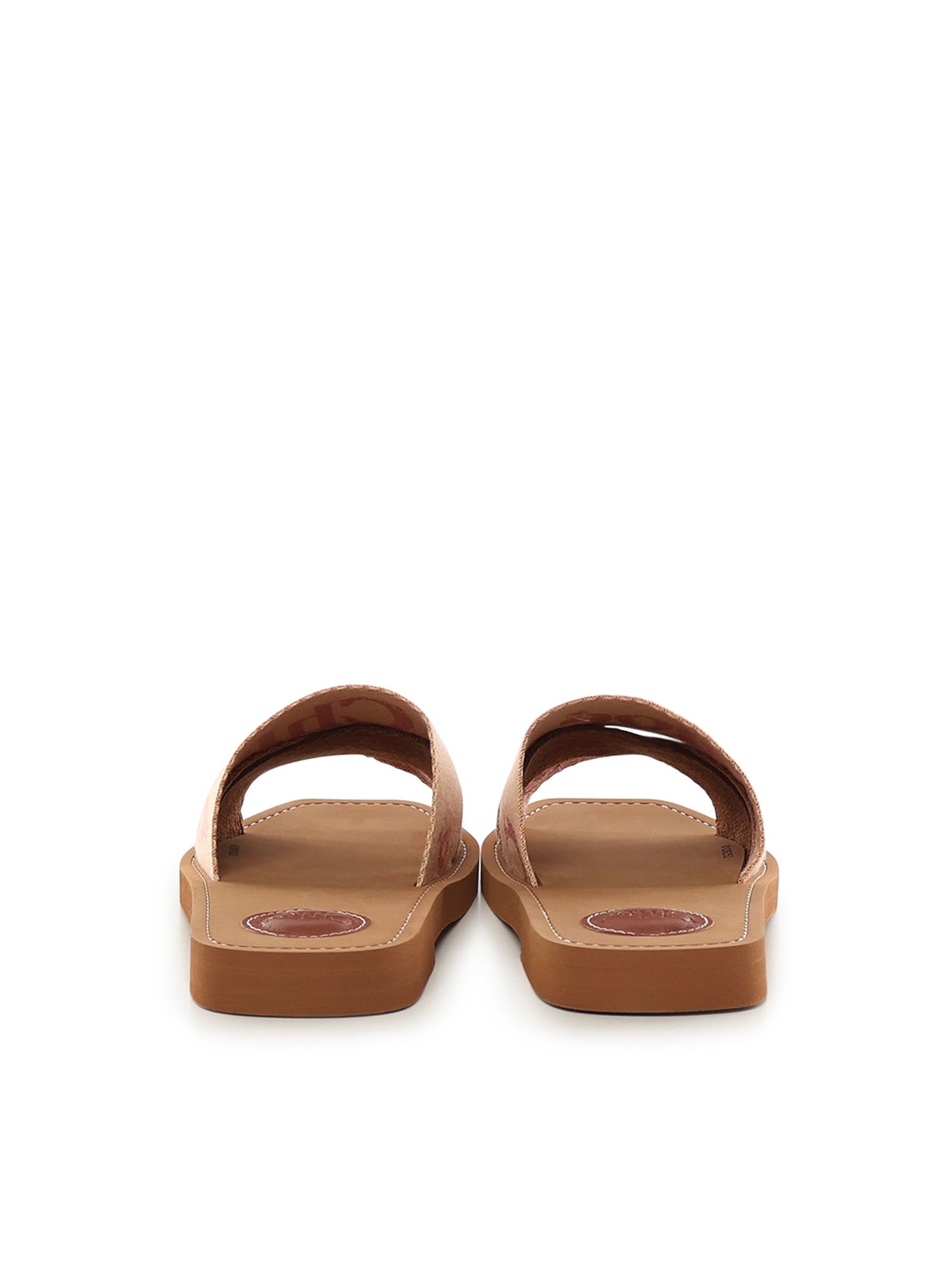 Chloè Sandals Rosewood Brown Linen