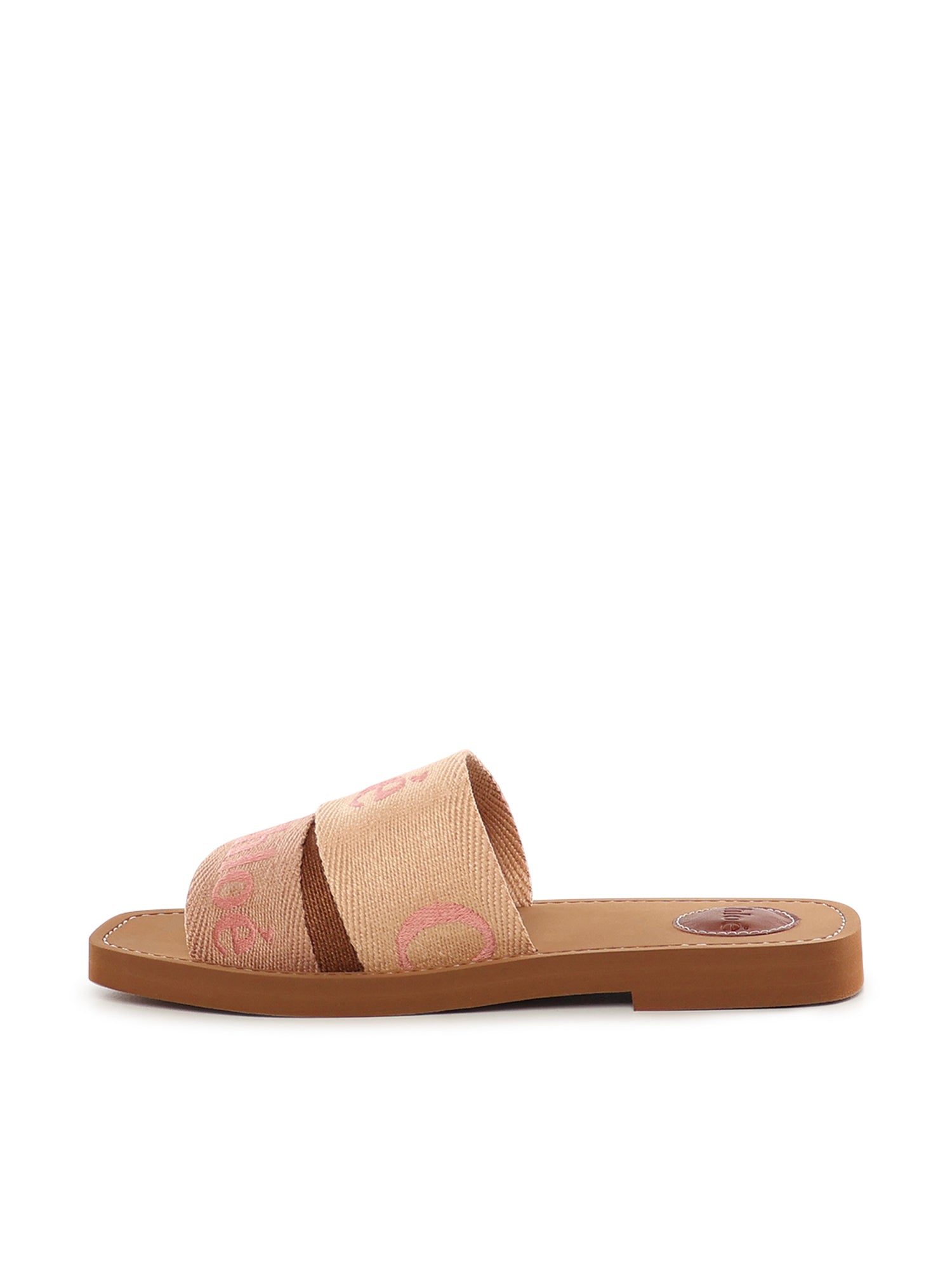 Chloè Sandals Rosewood Brown Linen