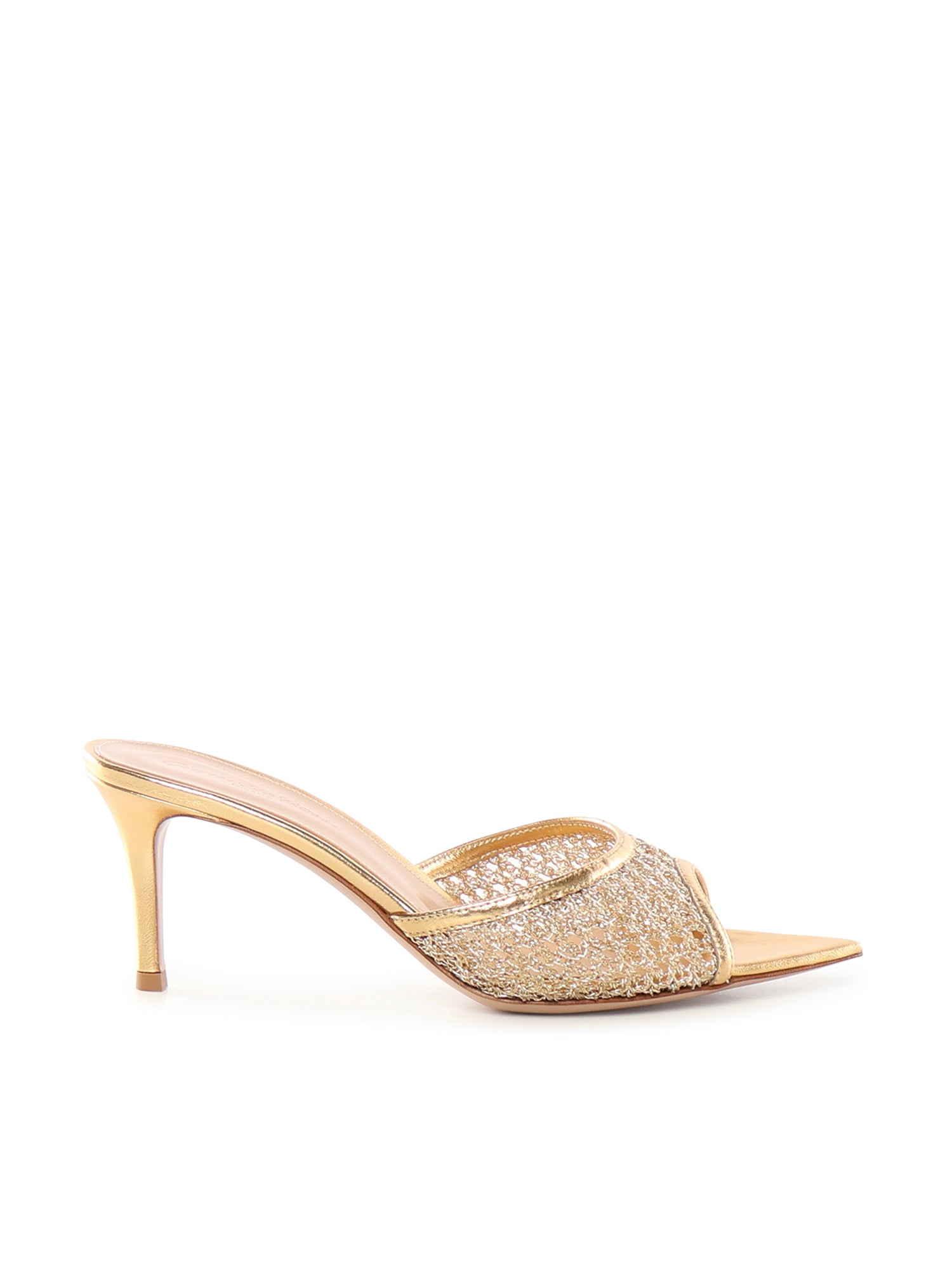 Gianvito Rossi Sandals Golden Fabric / Nappa