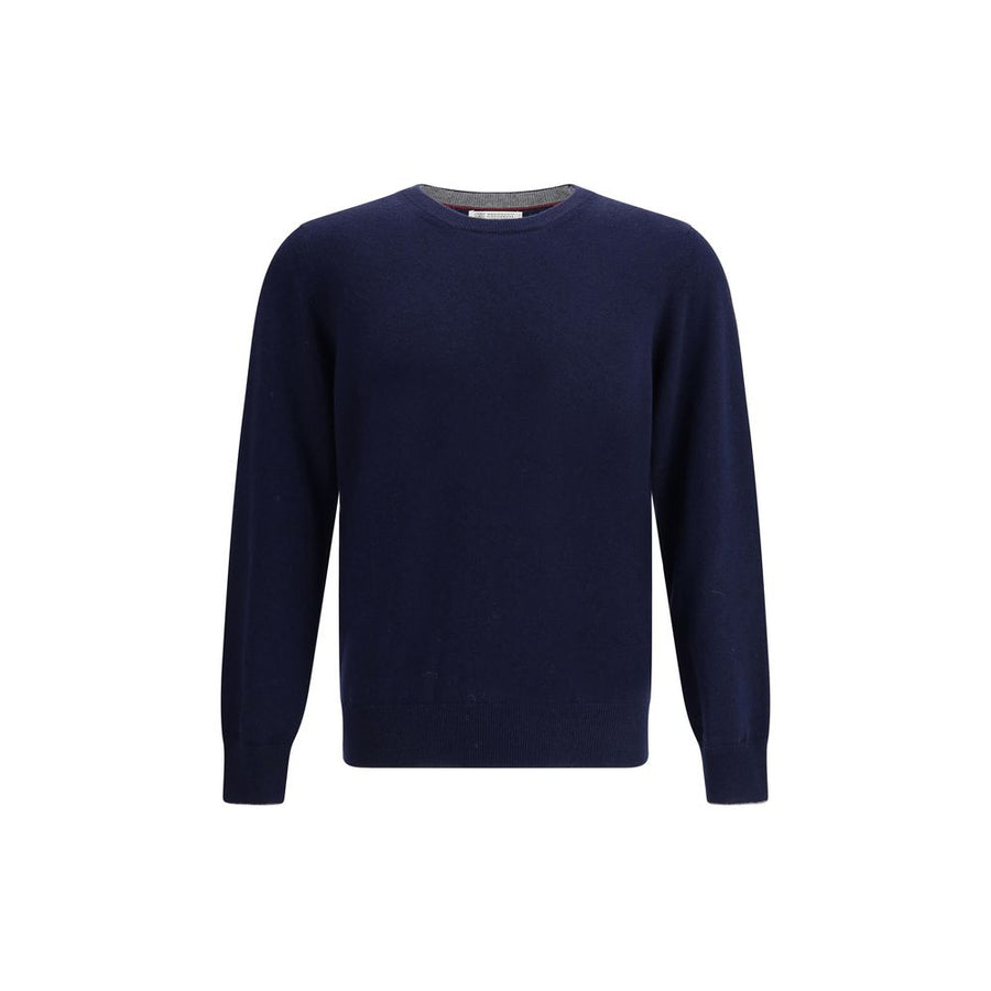 Brunello Cucinelli 100% Kashmir/capra Hircus sweater in navy