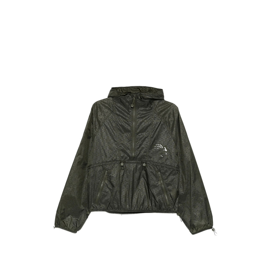 Oversized Jacket Green Nylon