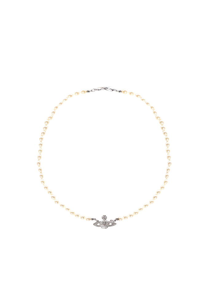 Vivienne Westwood Bijoux Platinum / Cream Pearl Cryst Brass/pearl