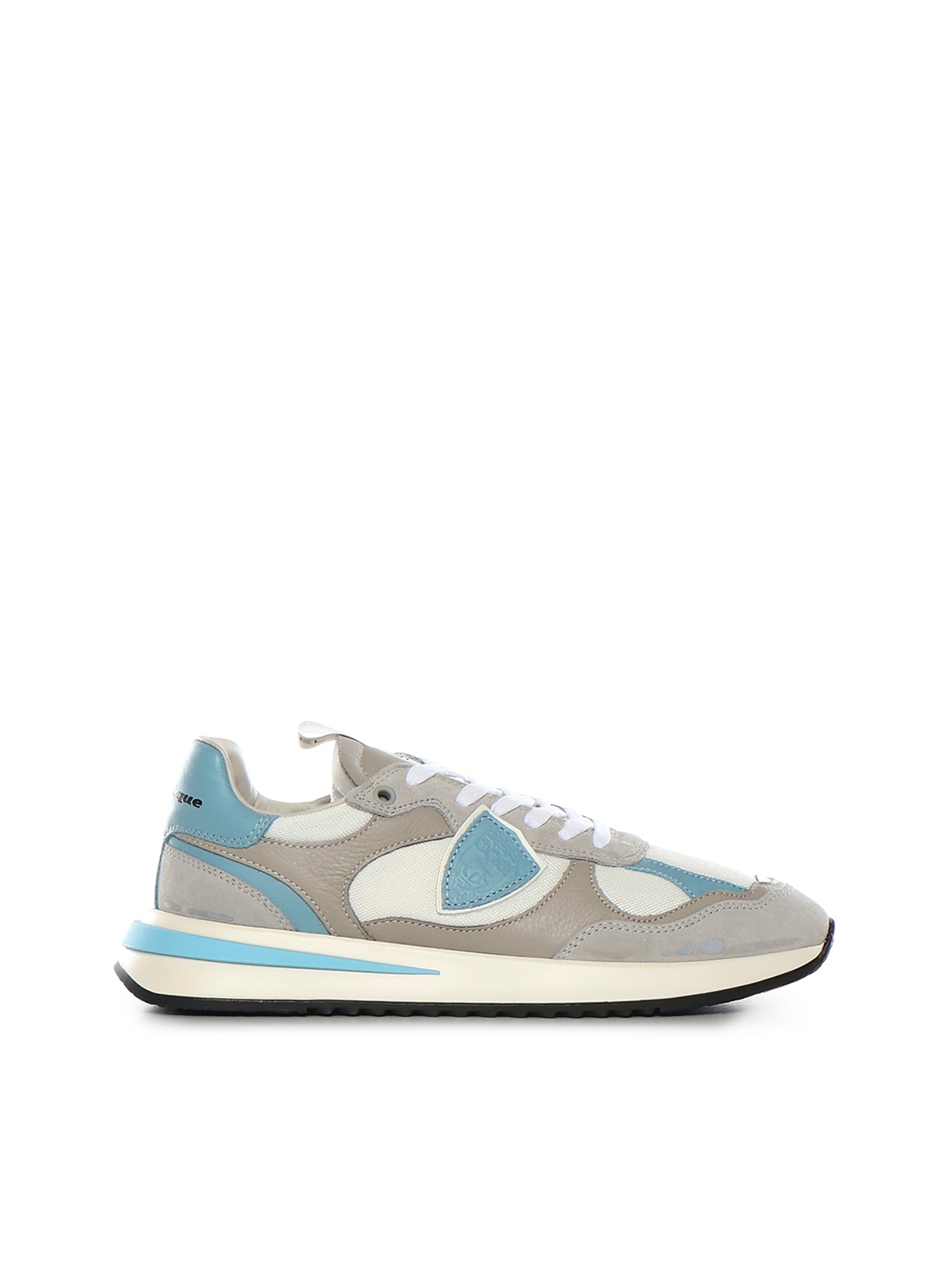 Philippe Model Sneakers Grey, White, Light Blue Calfskin