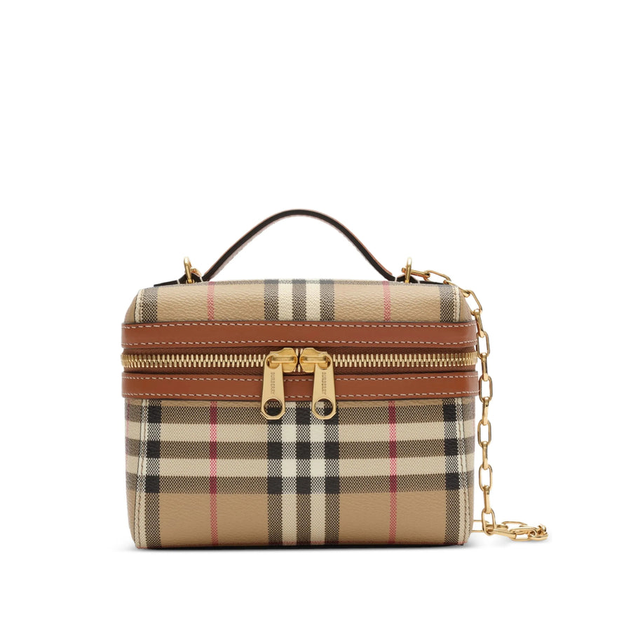 Mini Bag Archive Beige Check Neutrals Polyurethane
