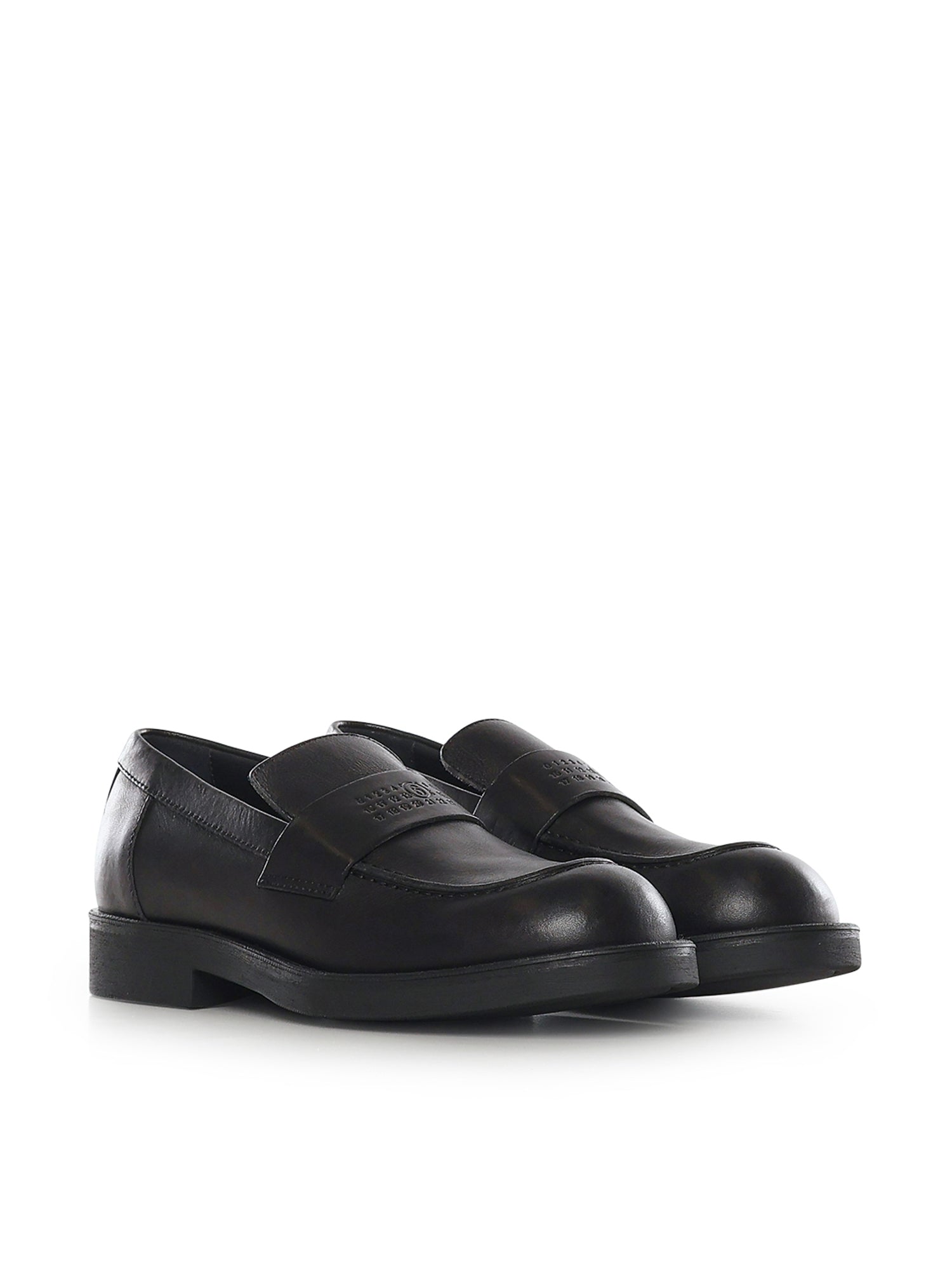 MM6 Maison Margiela Flat shoes Black Calfskin