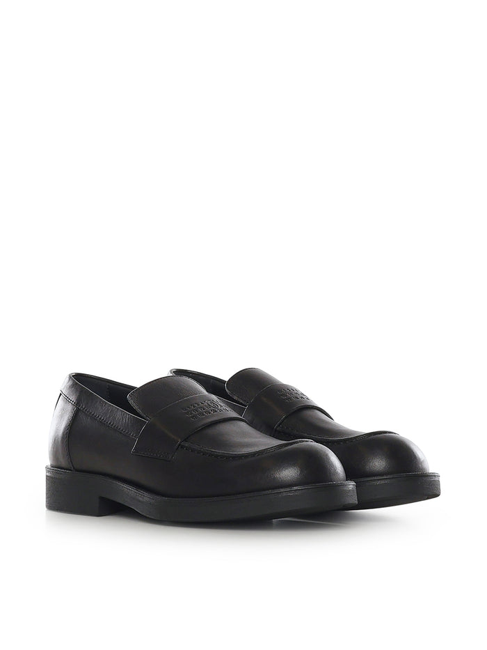 MM6 Maison Margiela Flat shoes Black Calfskin