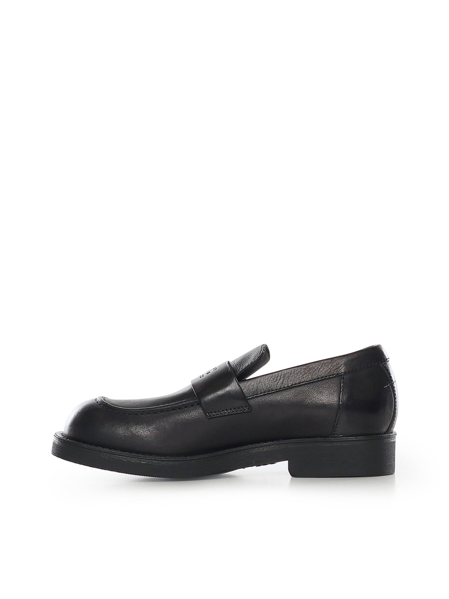 MM6 Maison Margiela Flat shoes Black Calfskin