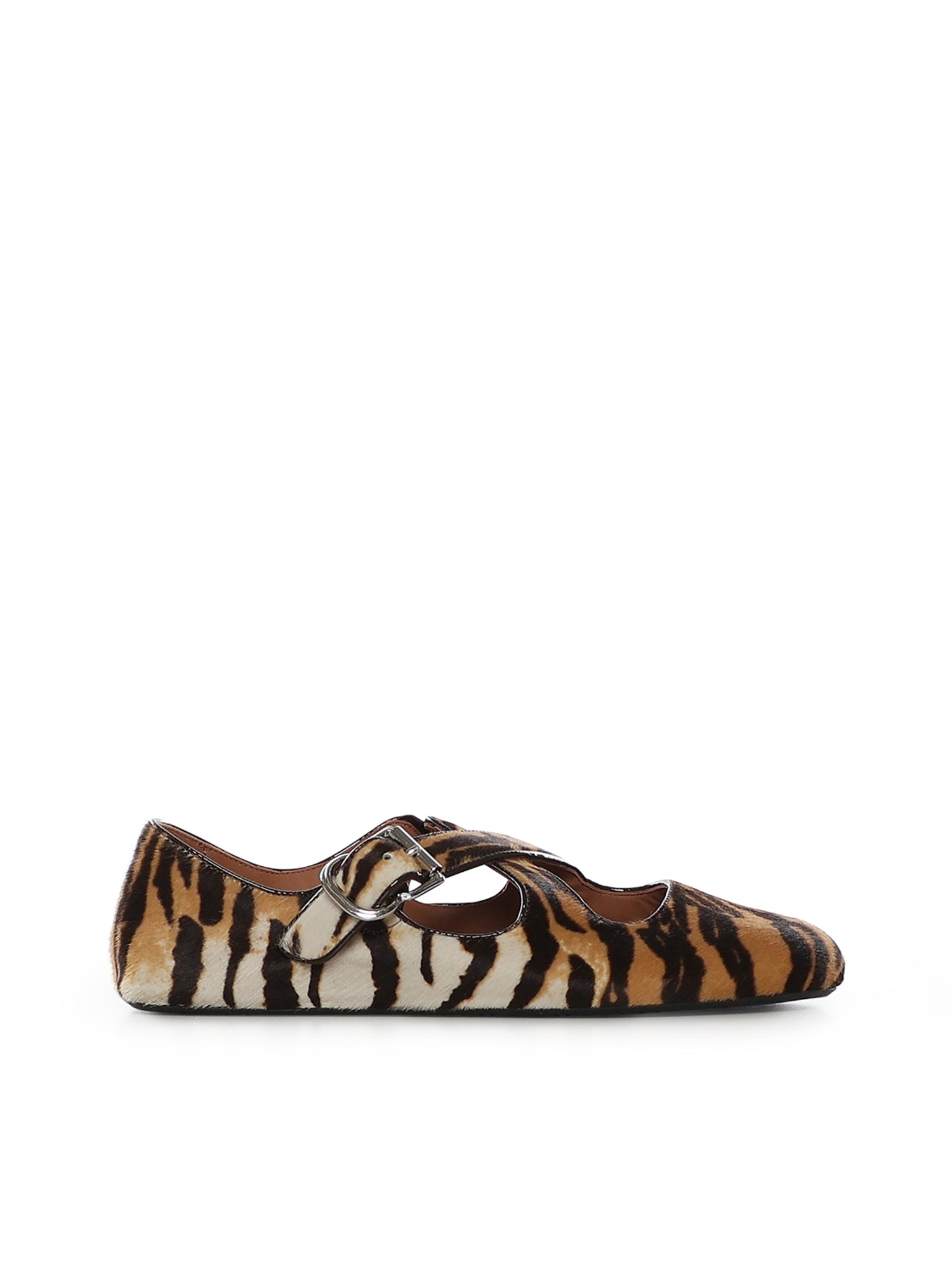 Alaia Flat shoes Beige Calfskin
