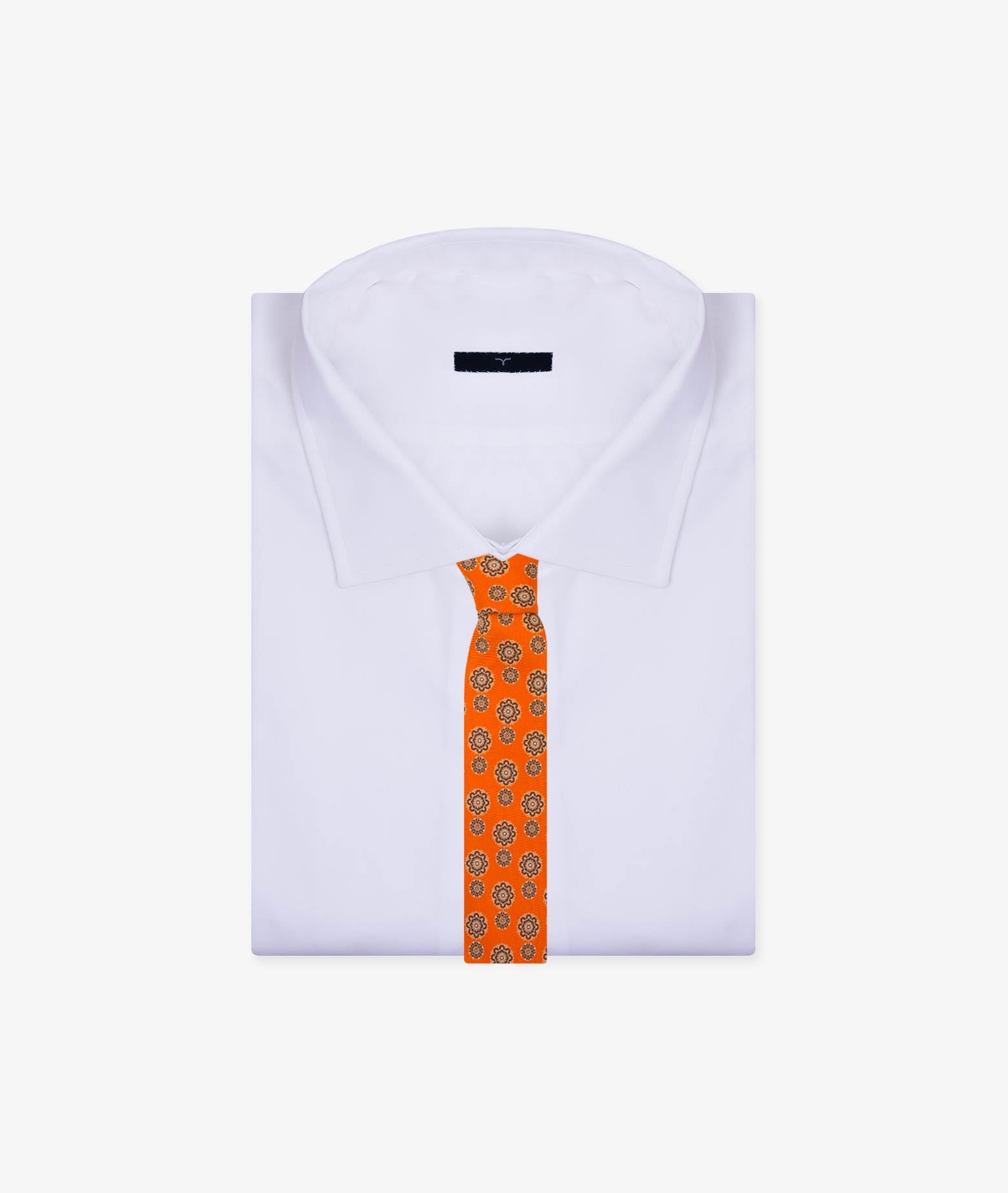 Tie Arabesque Orange Big Pattern