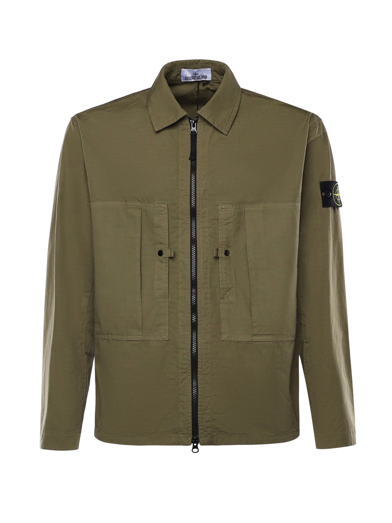 Stone Island Shirts Military Green Cotton