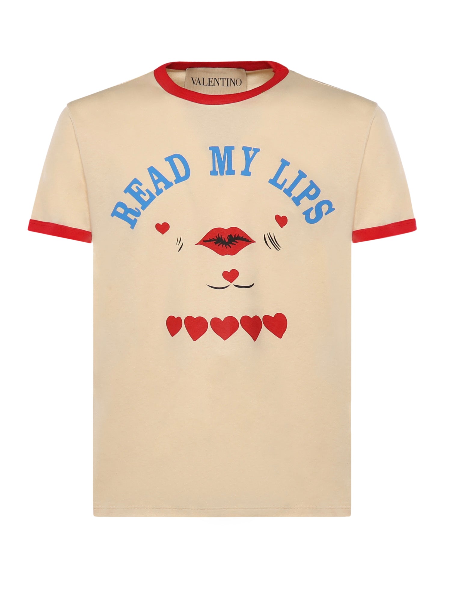 Valentino Garavani T-shirts and Polos Butter/red Cotton