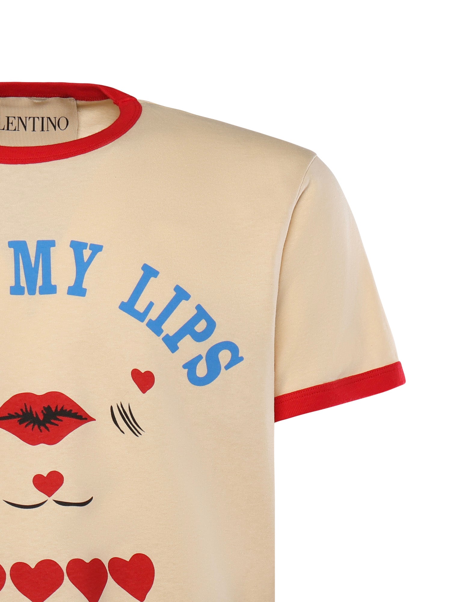 Valentino Garavani T-shirts and Polos Butter/red Cotton
