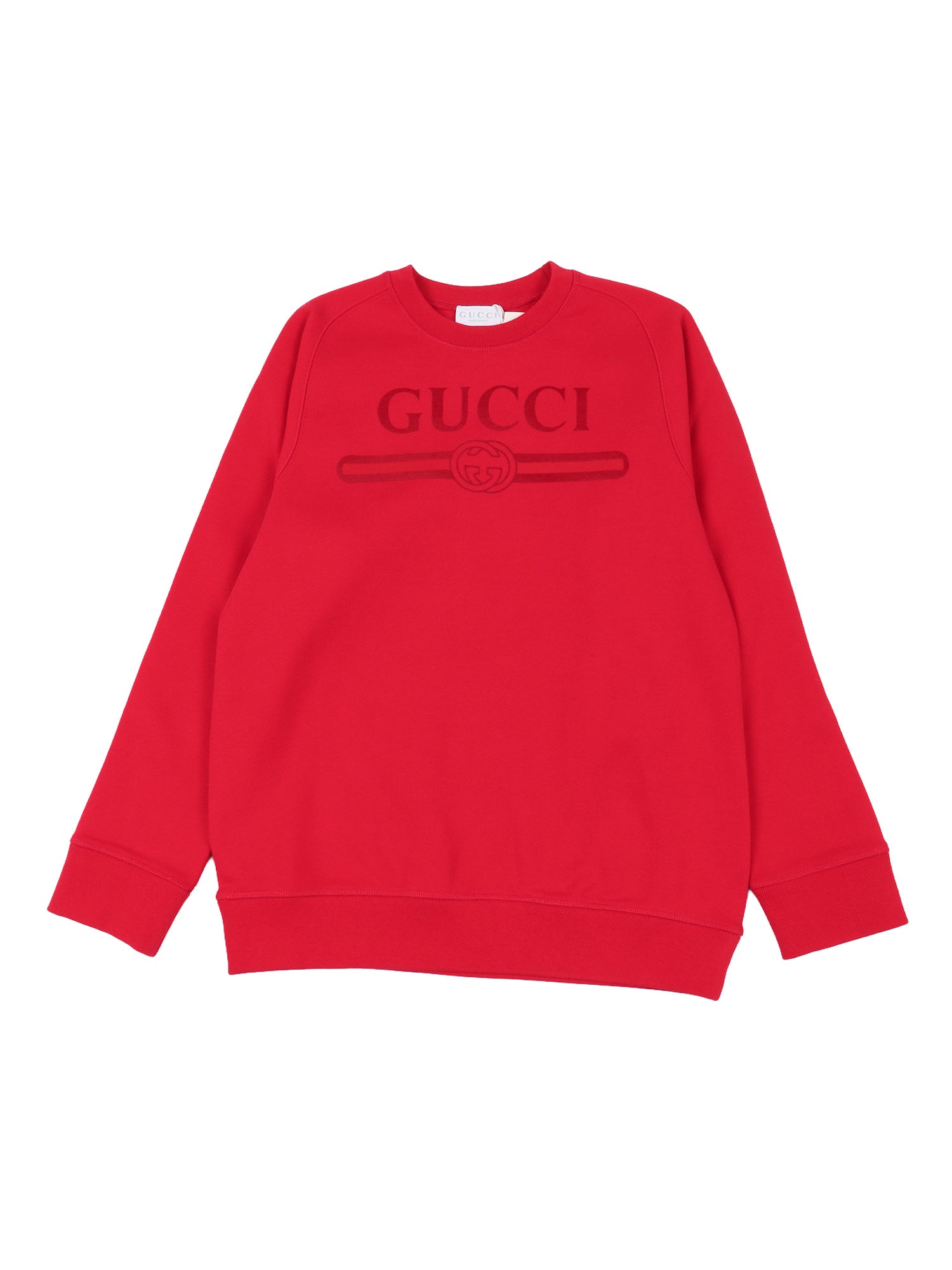 J L-S SWEATSHIRT FELTED CTN JE Red Cotton