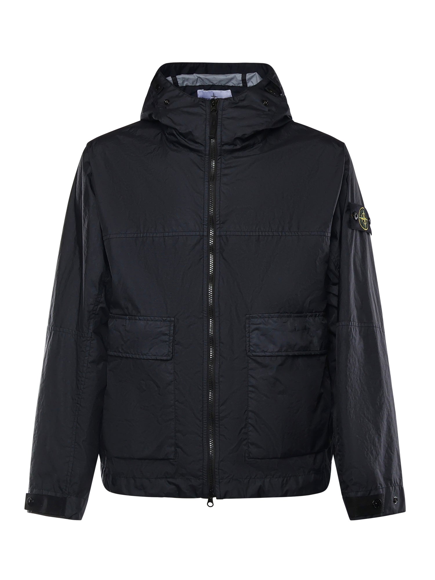 Stone Island Coats Blue Polyamide
