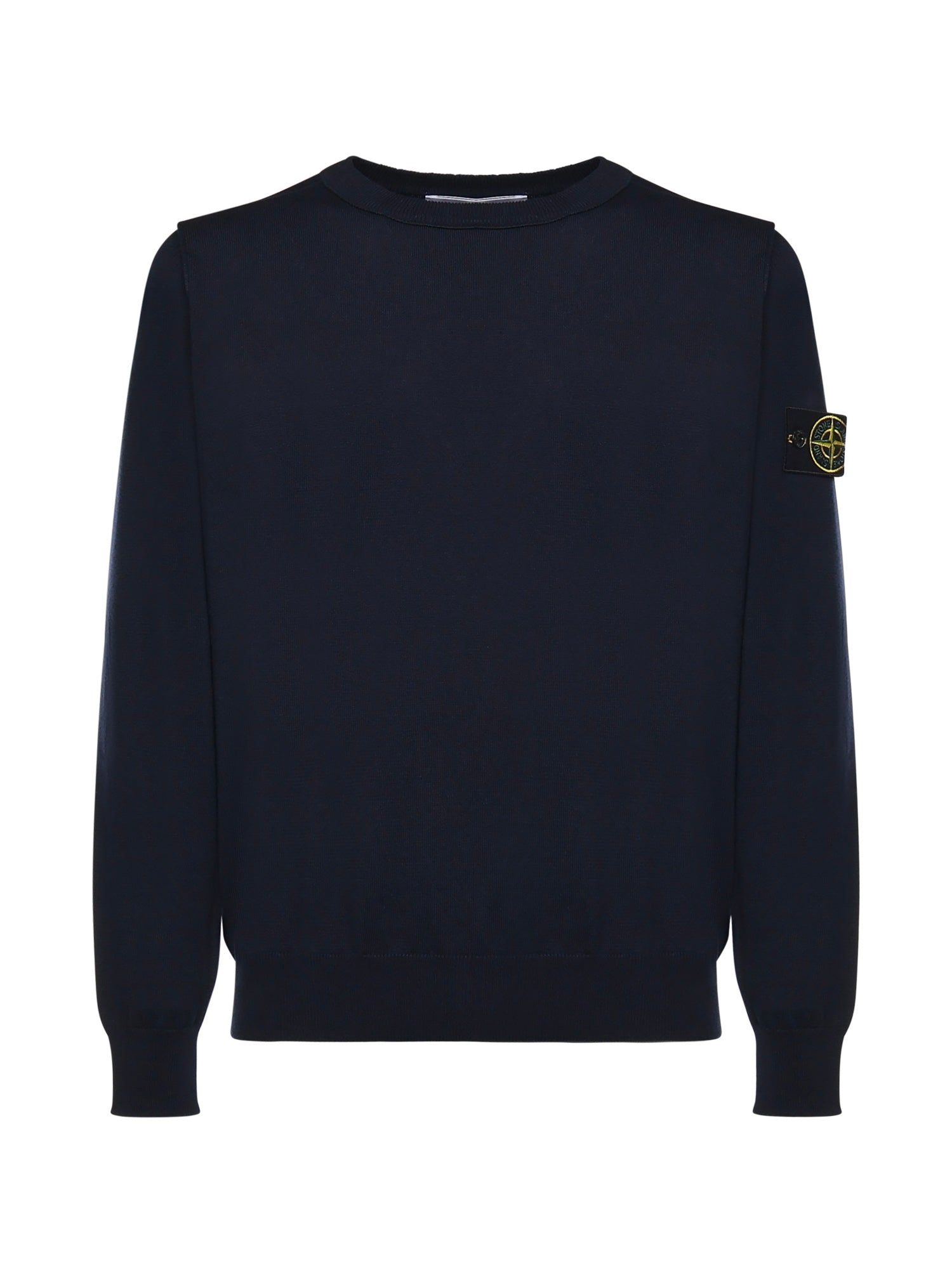 Stone Island Sweaters Blue Cotton