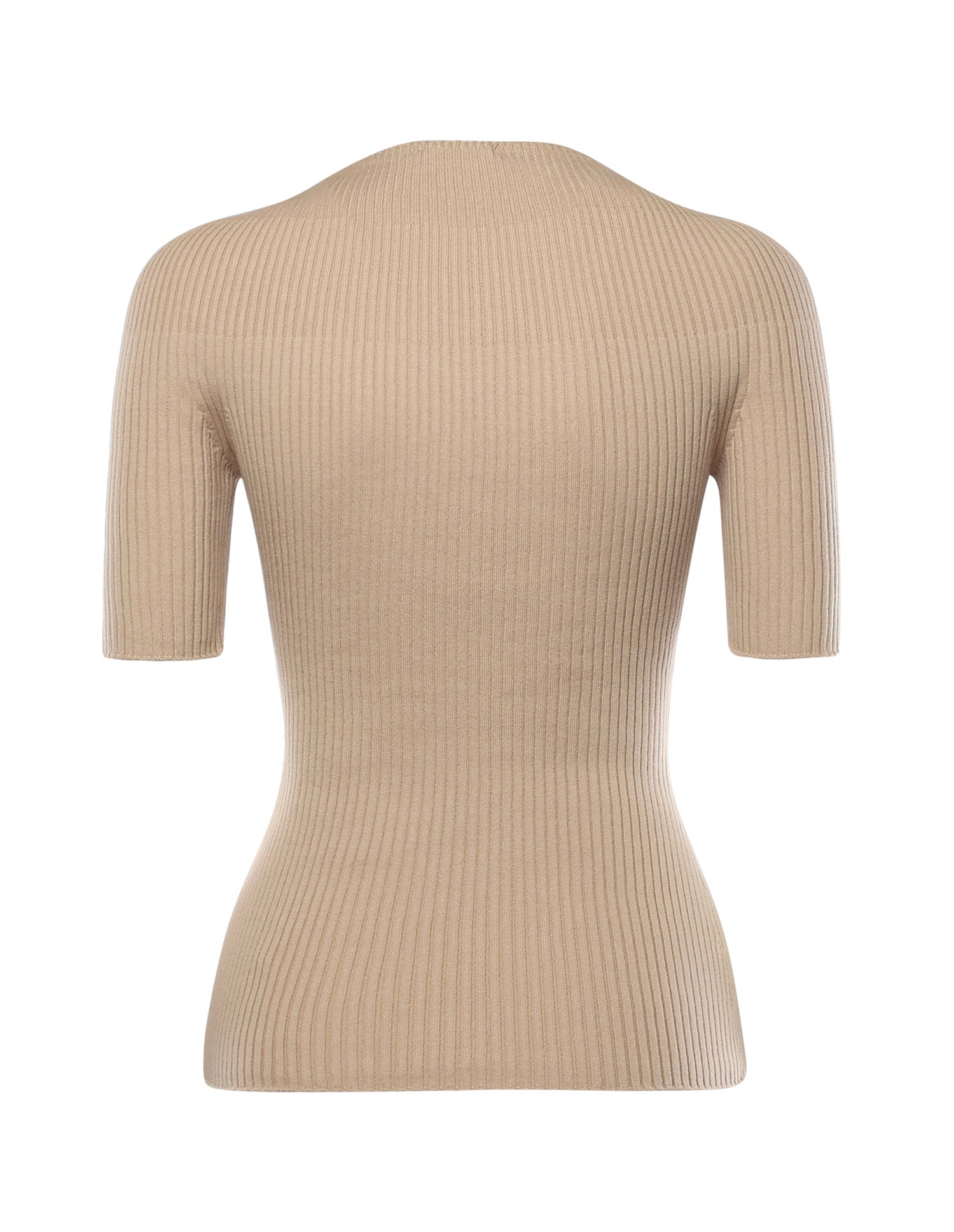 Courreges Sweaters Cappuccino Cotton Merino Wool