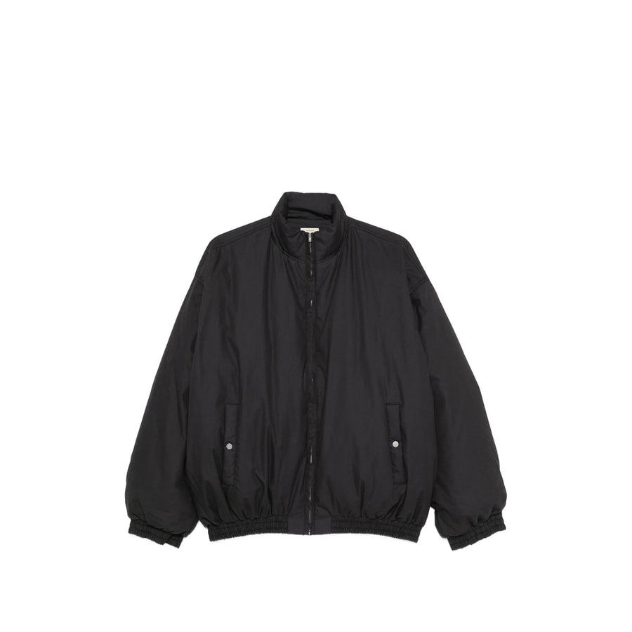 Bomber Jacket With Front Zip Black Outer: Cotton; Lining: Silk