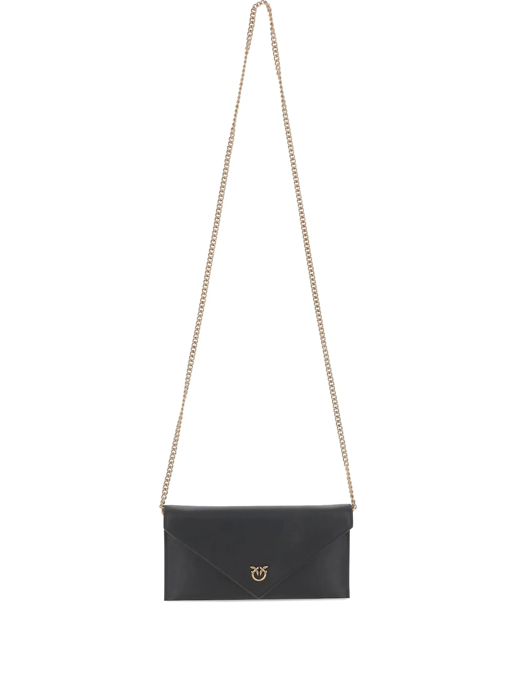 Flat Purse Mini Black Leather | Borsa